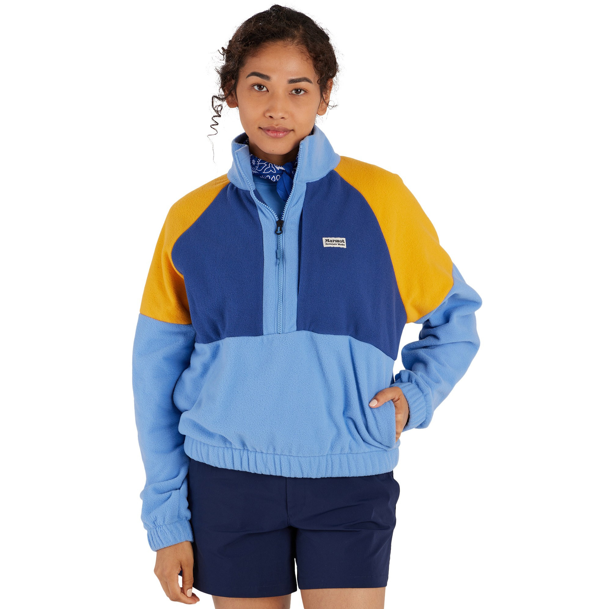 Marmot Women's Retro Rocklin Half-Zip Blue L | REI