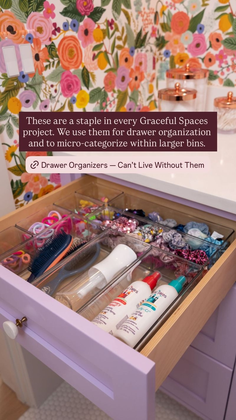 These are a staple in every Graceful Spaces project. We used these them for drawer organization and to micro-categorize within larger bins  

#LTKHome #LTKFindsUnder50