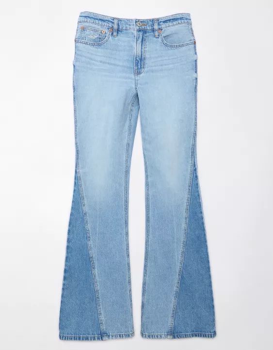 AE Strigid Low-Rise Baggy Flare Jean | American Eagle Outfitters (US & CA)