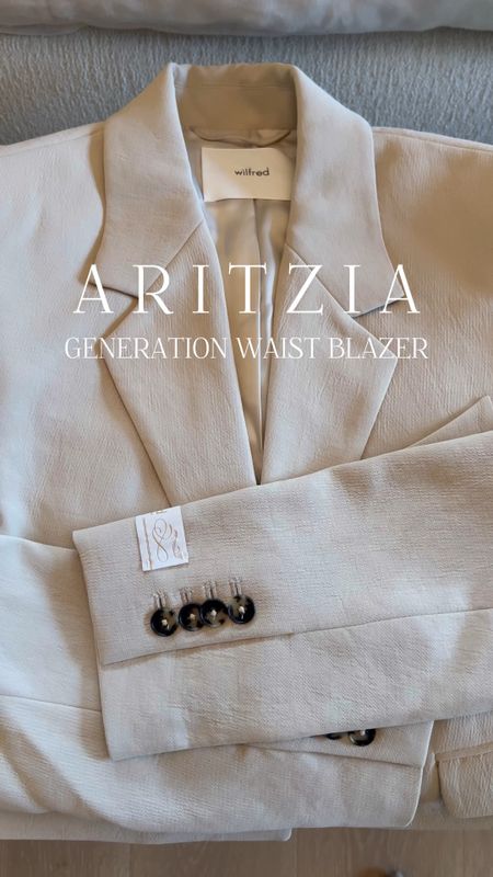 Aritzia | new arrival 

Generation Waist Blazer. Very flattering style in crepe fabric. Can easily dress up or down. 

Neutral style. Neutral fashion. Spring style. Blazer  

#LTKSeasonal #LTKVideo #LTKstyletip