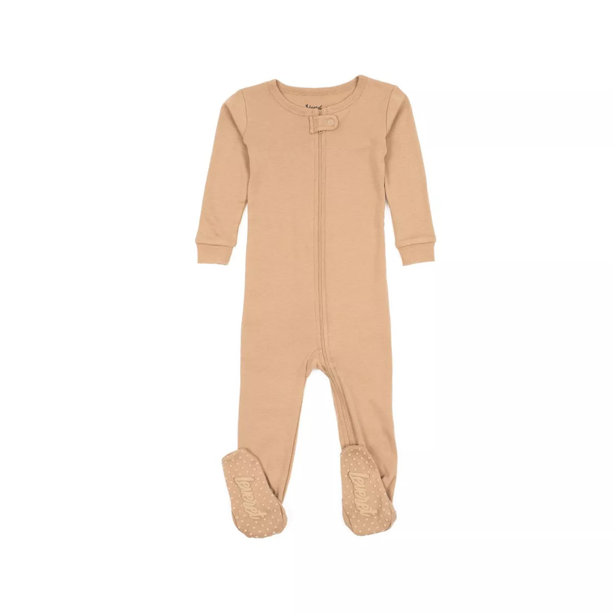 Leveret Toddler Footed Cotton Solid Neutral Color Pajamas | Target