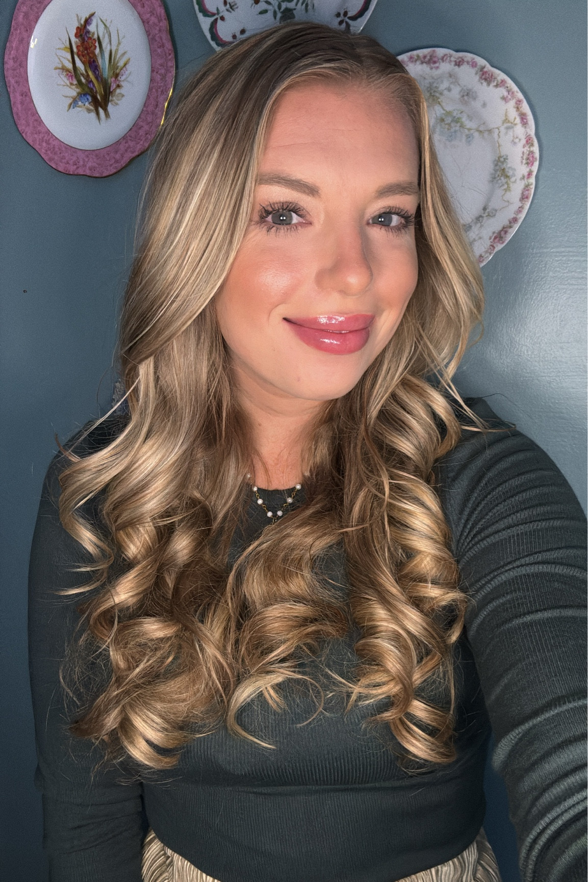 my make up !!! - I use bronzing pearls from nu skin currently- but the blush/bronzer here is what I used prior. 

also- heated eyelash curler is where it’s at. 