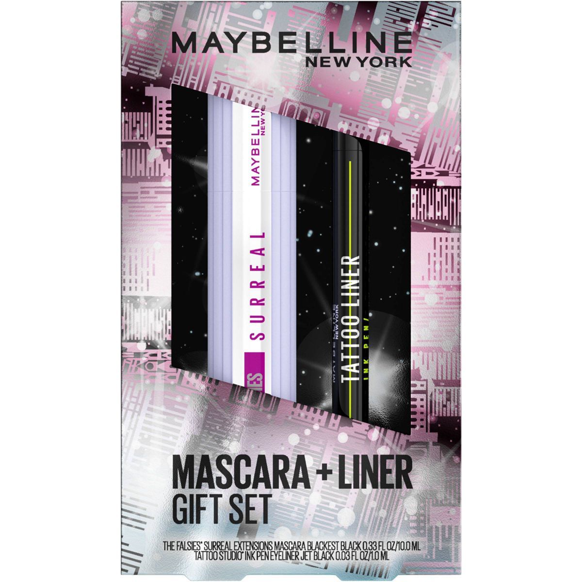Maybelline Holiday Gift Set The Falsies Surreal Mascara and Tattoo Studio Liner - 2pc | Target