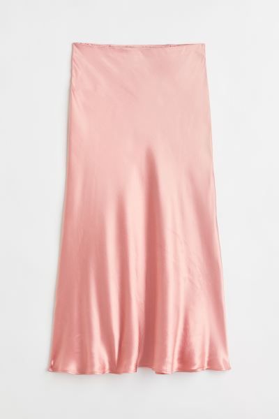 Flared skirt - Light pink - Ladies | H&M GB | H&M (UK, MY, IN, SG, PH, TW, HK)