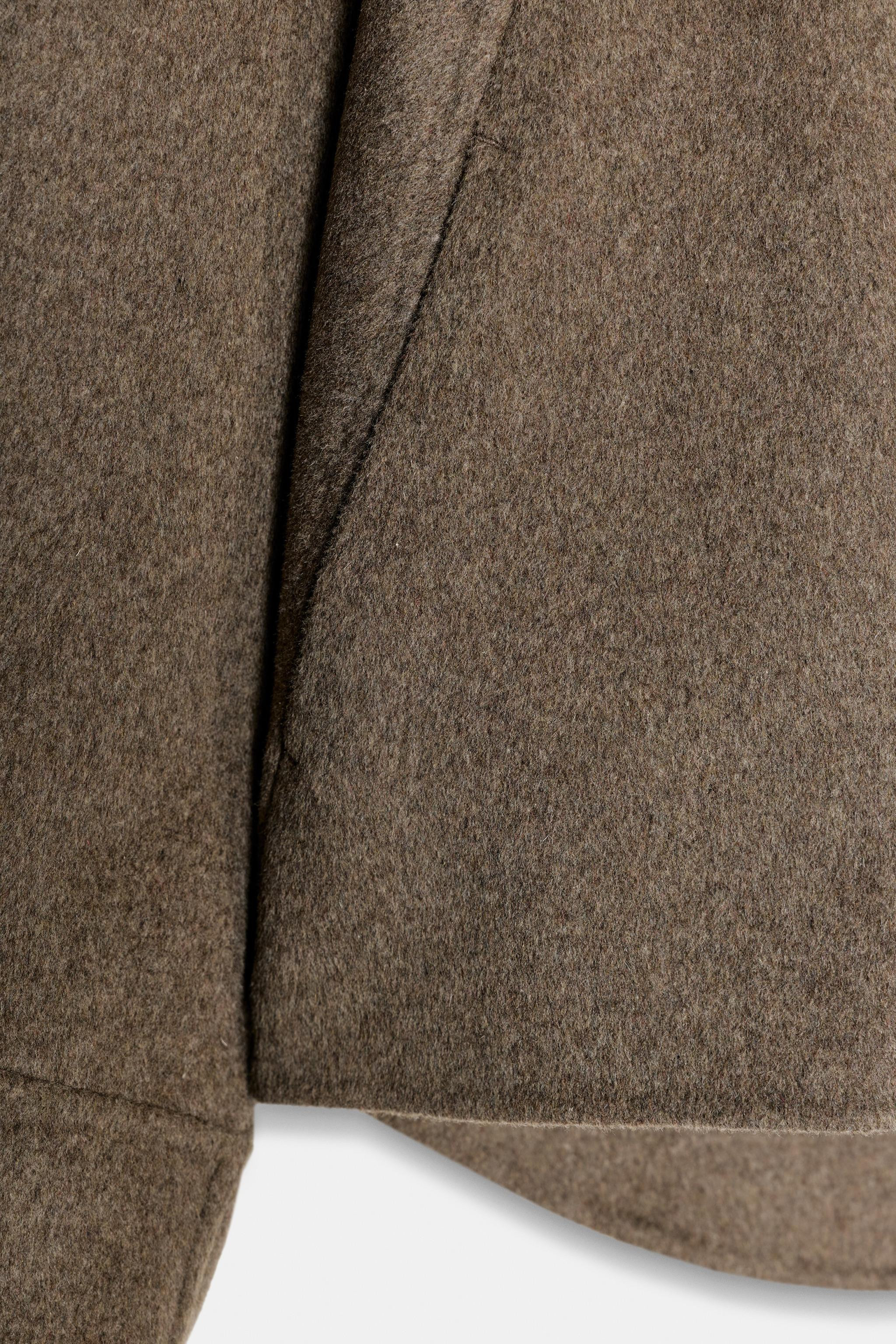 WOOL BLEND JACKET WITH ZIP ZW COLLECTION | Zara UK