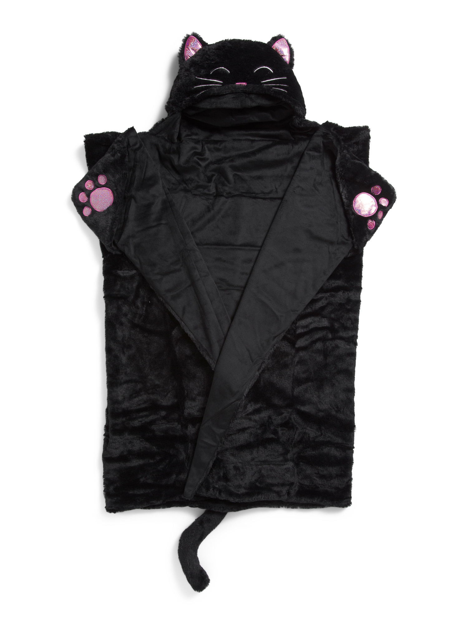 36x56 Salem Cat Hooded Throw | Pillows & Decor | Marshalls | Marshalls