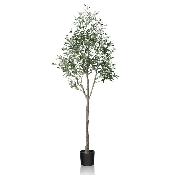 DR.PlanzenArtificial Olive Plants, 6FT Fake Plastic Olive Tree, Pre Potted Faux Greenry Plant for... | Walmart (US)