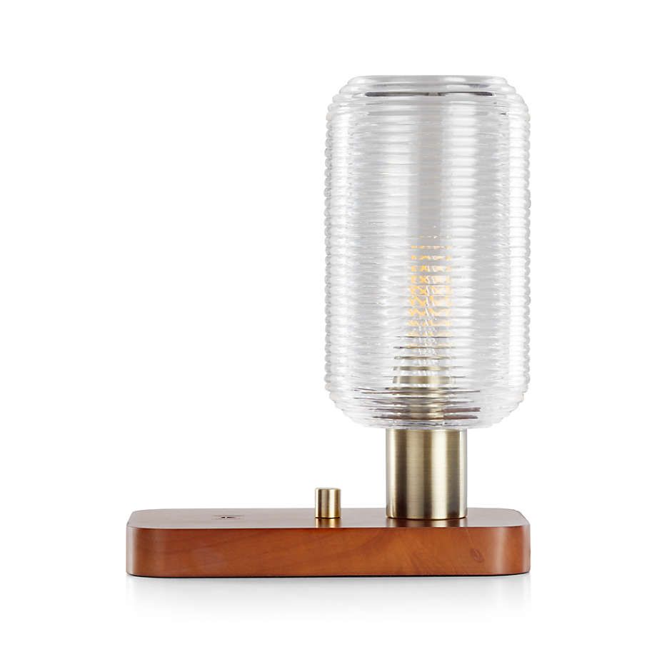 Charlie Charging Table Lamp + Reviews | Crate and Barrel | Crate & Barrel