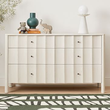 Sarah Sherman Samuel Scalloped 6-Drawer Dresser (56") | West Elm (US)