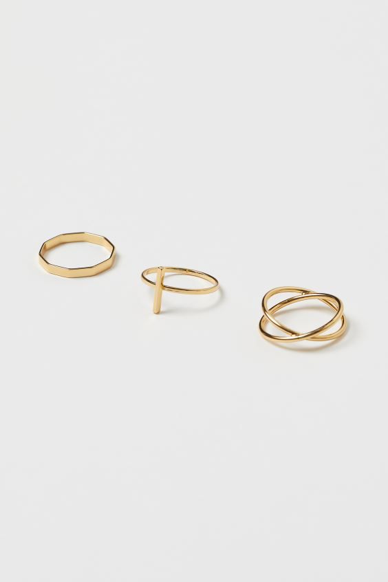 3-pack Rings | H&M (US)