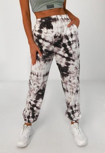 Black Tie Dye Joggers | Missguided (US & CA)
