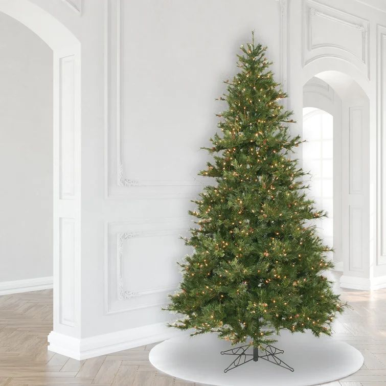 Galarza 9' Slender Green Pine Christmas Tree with 950 Lights | Wayfair Professional