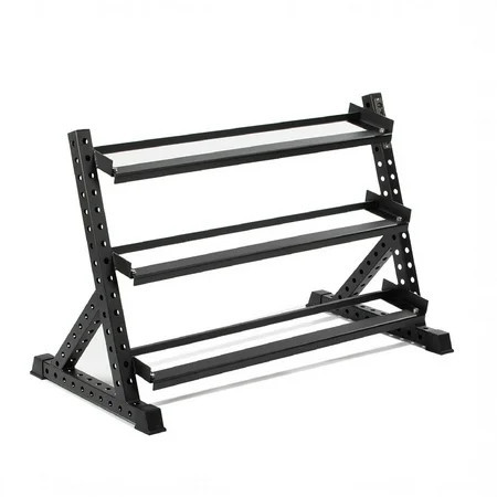 Titan Fitness 3 Tier Dumbbell Rack, Multi-Level Weight Storage Stand Rated 800 LB | Walmart (US)
