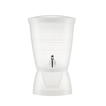 KFFKFF 2.64-Gallon Beverage Dispenser with Spigot and Ice Chamber, Plastic Drink Dispenser for Juice, Iced Tea, Lemonade, and Water, Ideal for Events, Restaurants, and Hotels | Walmart (US)