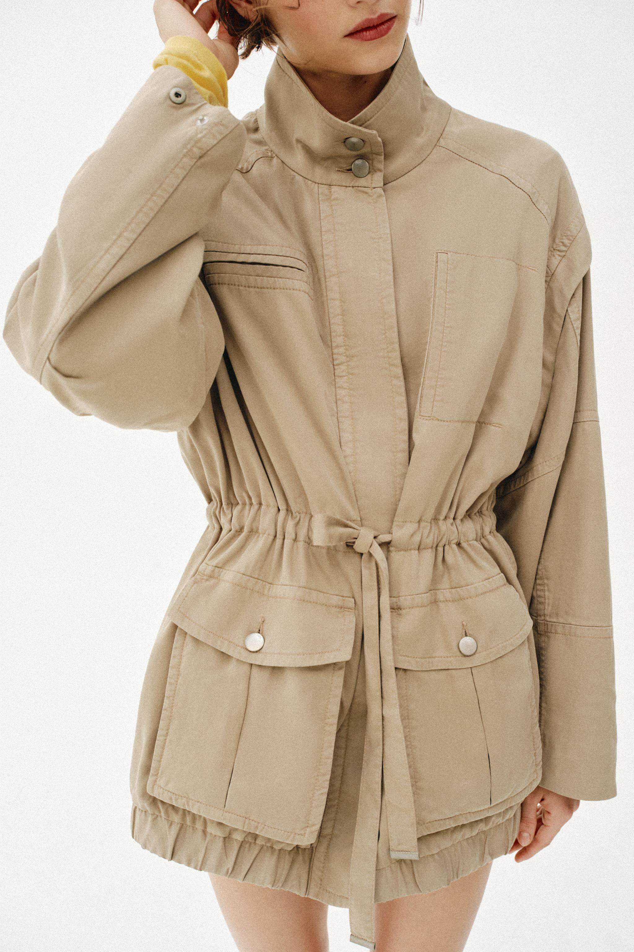 LONG HIGH COLLAR JACKET | Zara Canada