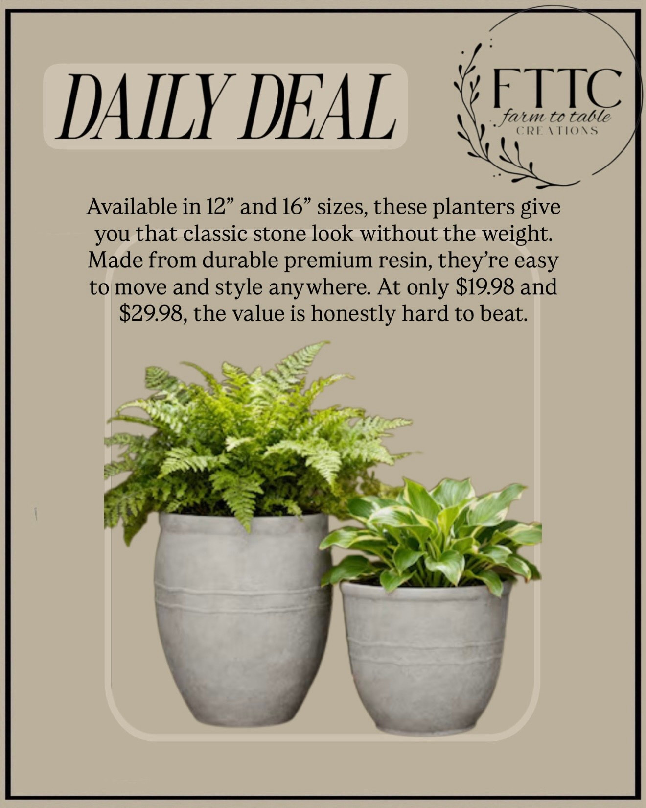 Stone Look Planters for Less

These planters come in 12” and 16” sizes and give you that classic stone look without the weight. Made from durable premium resin, they’re easy to move and style anywhere. At only $19.98 and $29.98, the value is honestly hard to beat.

Follow @farmtotablecreations on Instagram for more cozy home finds 🤍

#planters #outdoorplanters #frontporchdecor #patiodecor #gardencontainers

#LTKHome #LTKSeasonal