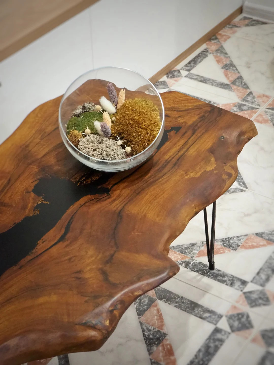 Handmade Wooden Walnut Table, River Coffee Table, Living Room Decor, New Home Gift, Live Edge Rus... | Etsy (US)