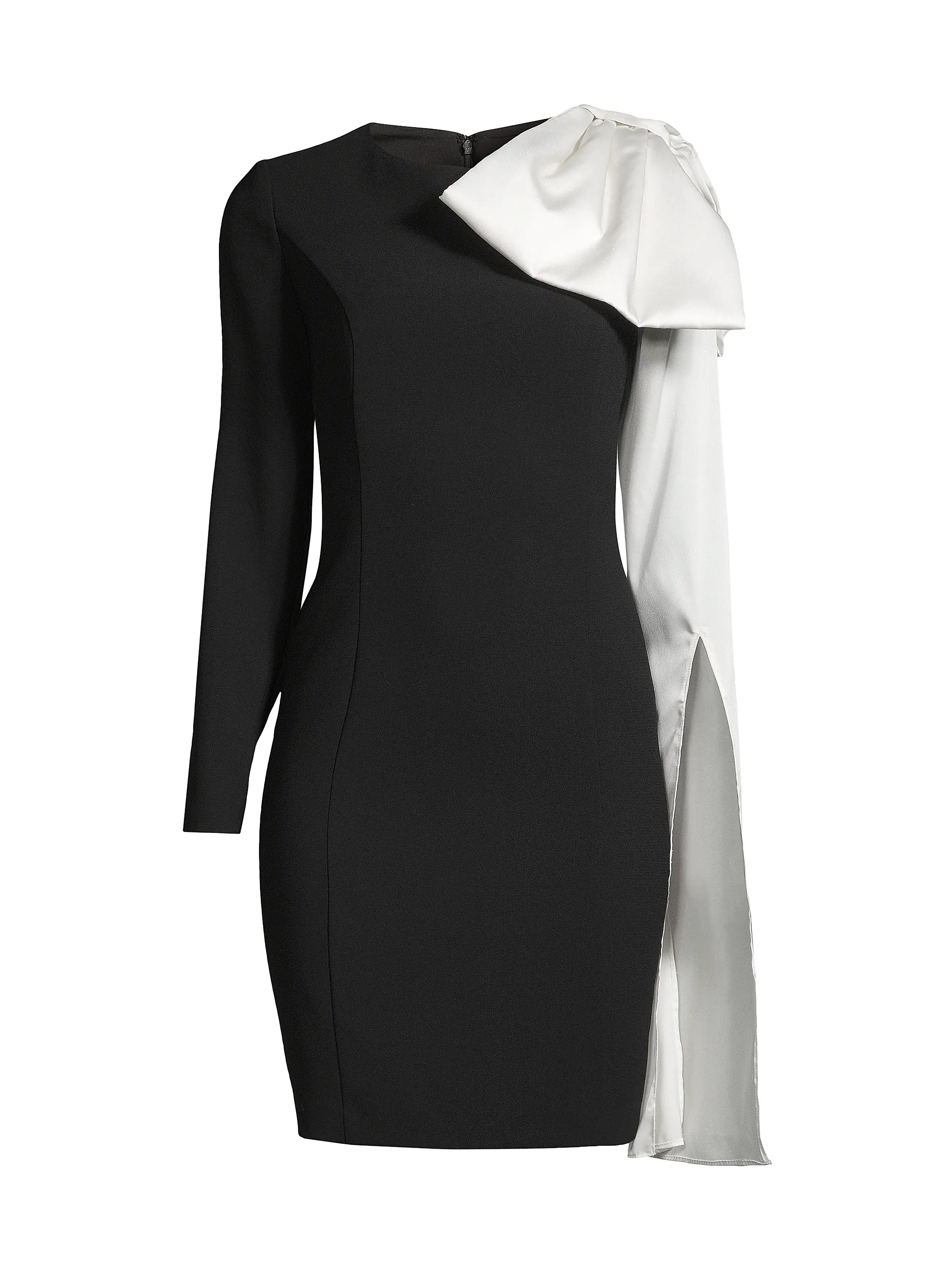 Shani Crepe Bow-Sleeve Minidress | Saks Fifth Avenue | Saks Fifth Avenue