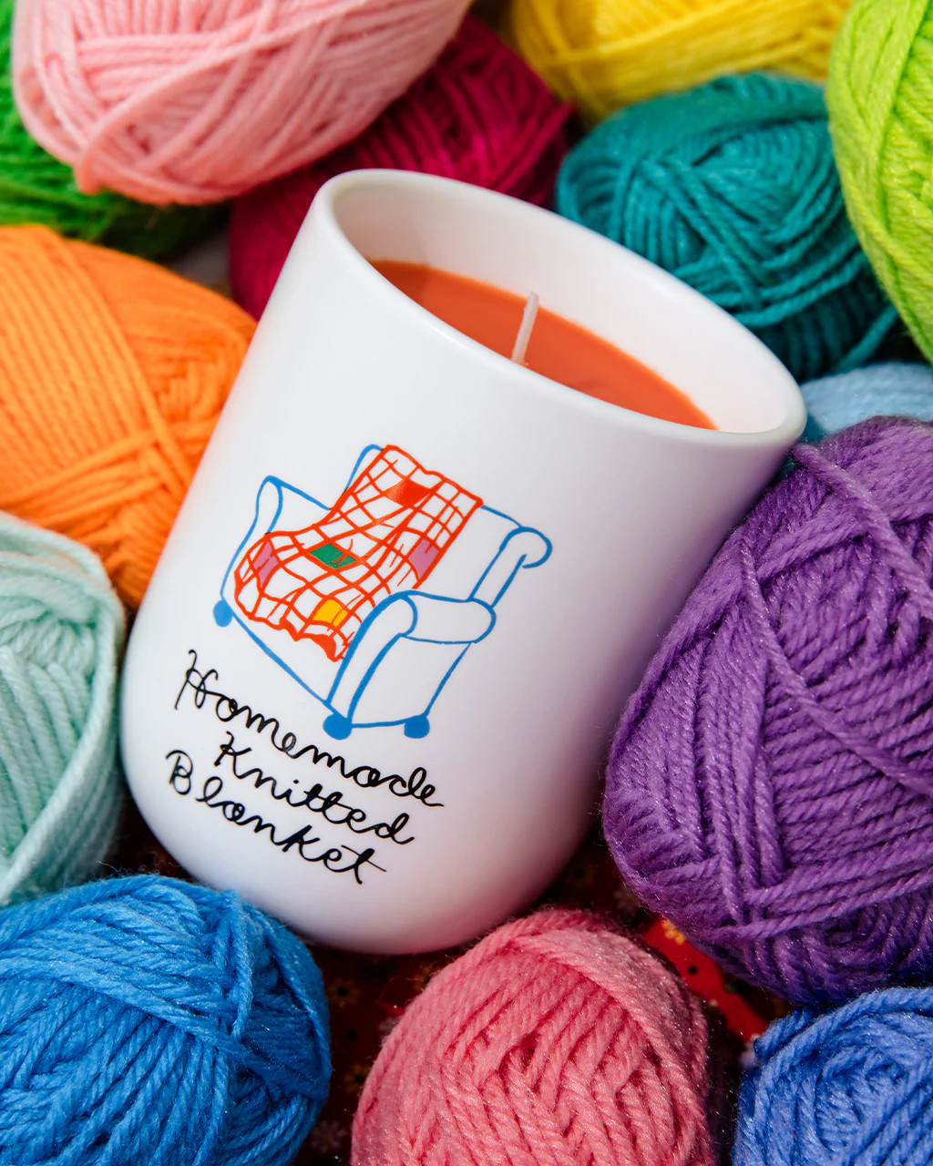 Homemade Knitted Blanket Candle | ban.do