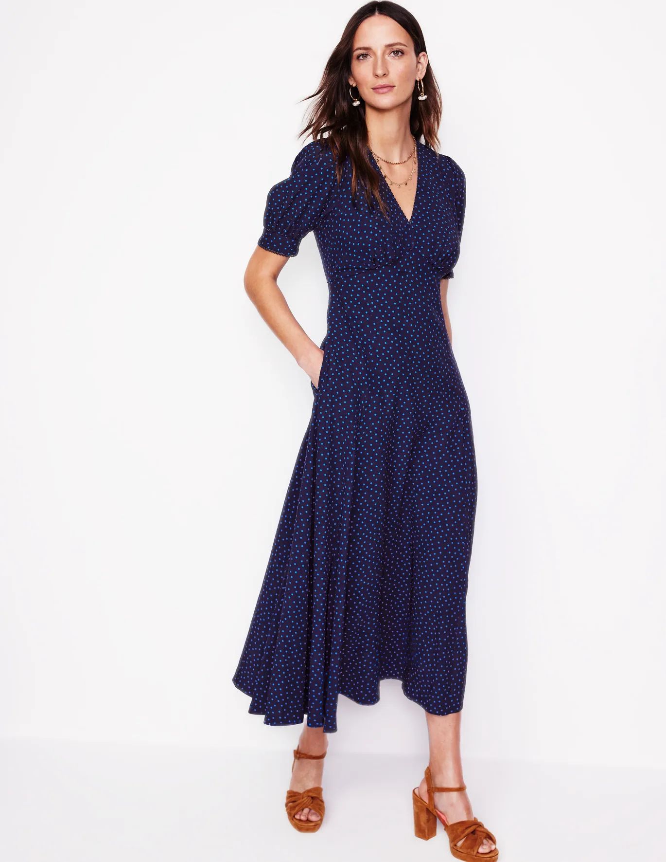 Godet Tea Dress | Boden (US)