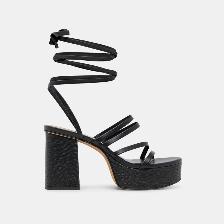 BARBS HEELS BLACK STELLA | DolceVita.com