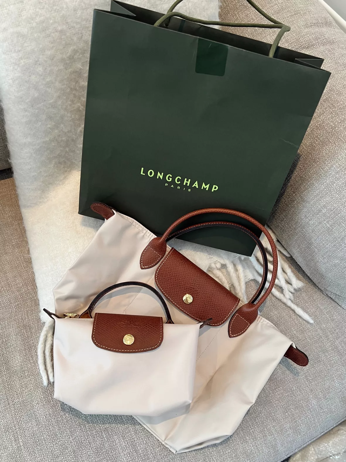 longchamp pouch with handle strap