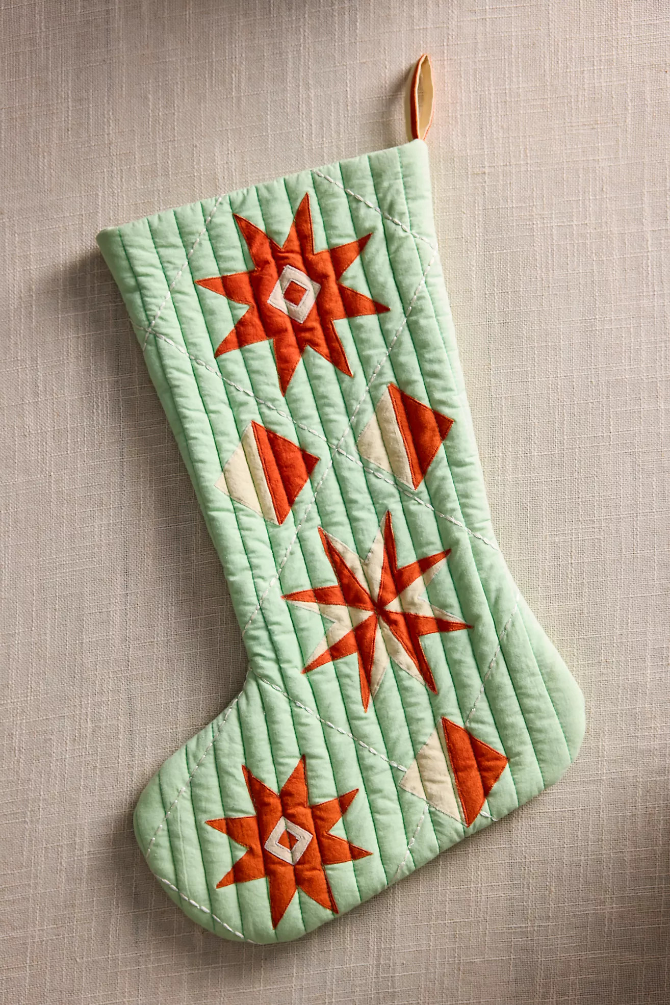 Patchwork Quilt Cotton Stocking | Anthropologie (US)