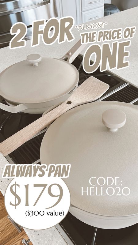 2 large size Always Pans for $179 ($300 if sold separately)! My color: “steam"

Use code: HELLO20 to save $20 on purchases over $40

#LTKGiftGuide #LTKSaleAlert #LTKHome