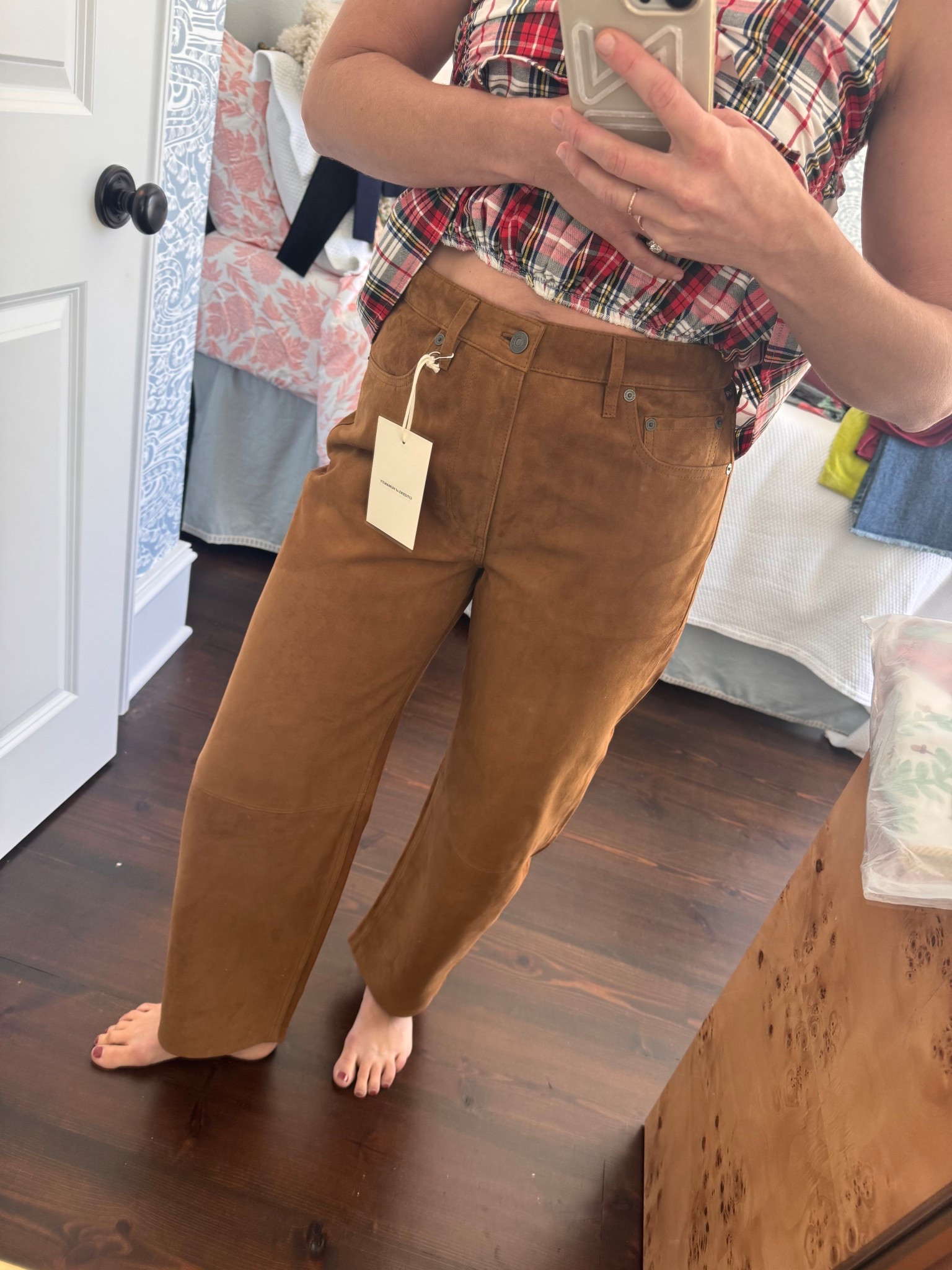 These are for sure an investment piece but I have been looking for suede pants for a long time. And these were perfect!