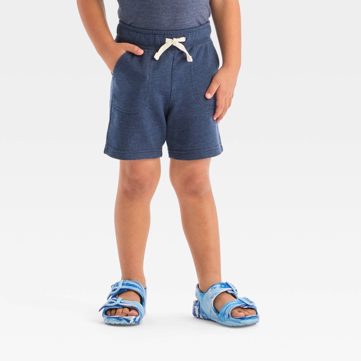 Toddler Boys' Pull-On Above Knee Shorts - Cat & Jack™ Navy Blue 3T | Target