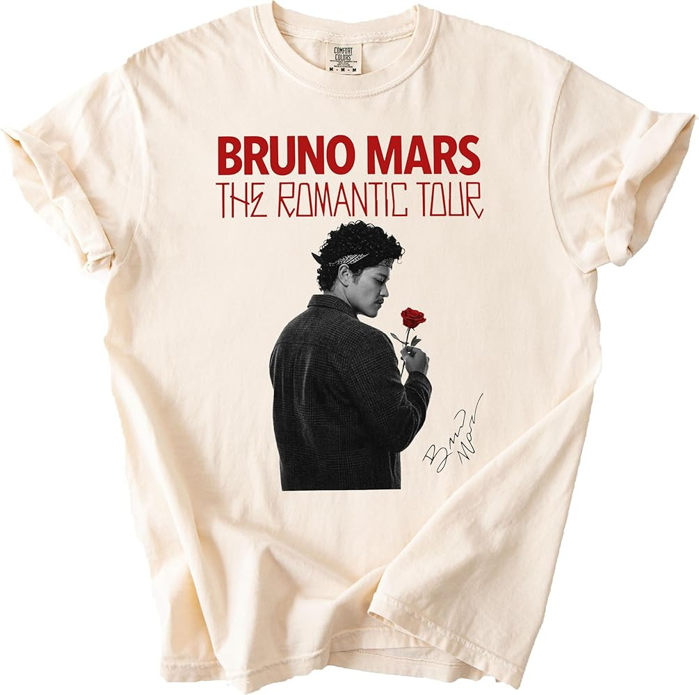 Bruno The Romantic Tour Shirt - Y2k Style Concert Tshirt - 2026 The Romantic Tour Concert Outfit | Amazon (US)