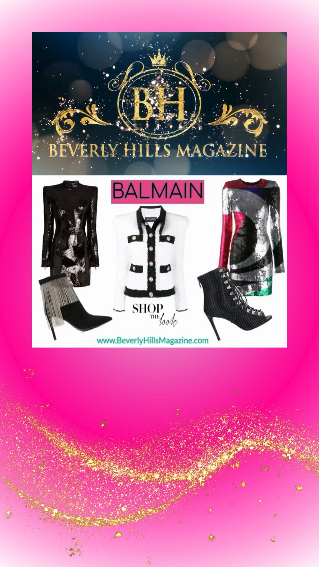 ✨ FASHION WORLD BALMAIN ✨

Step into the bold universe of *Balmain style* — where fearless design meets high‑fashion refinement. Known for sharp tailoring, structured silhouettes, and standout details, this aesthetic blends edgy sophistication with modern glamour. Every piece exudes confidence and couture energy, making it the perfect choice for fashion lovers who aren’t afraid to take risks and own the room.

Pair striking cuts with sleek accessories and polished footwear to create a look that feels powerful, stylish, and impeccably chic. Balmain‑inspired fashion is all about making unforgettable statements — where bold design and elevated elegance come together in every outfit.

✨ SHOP THE LOOK ✨

https://www.beverlyhillsmagazine.com/shop

#StyleForWomen #Fashion #FashionForWomen #ShopStyle 👑✨
