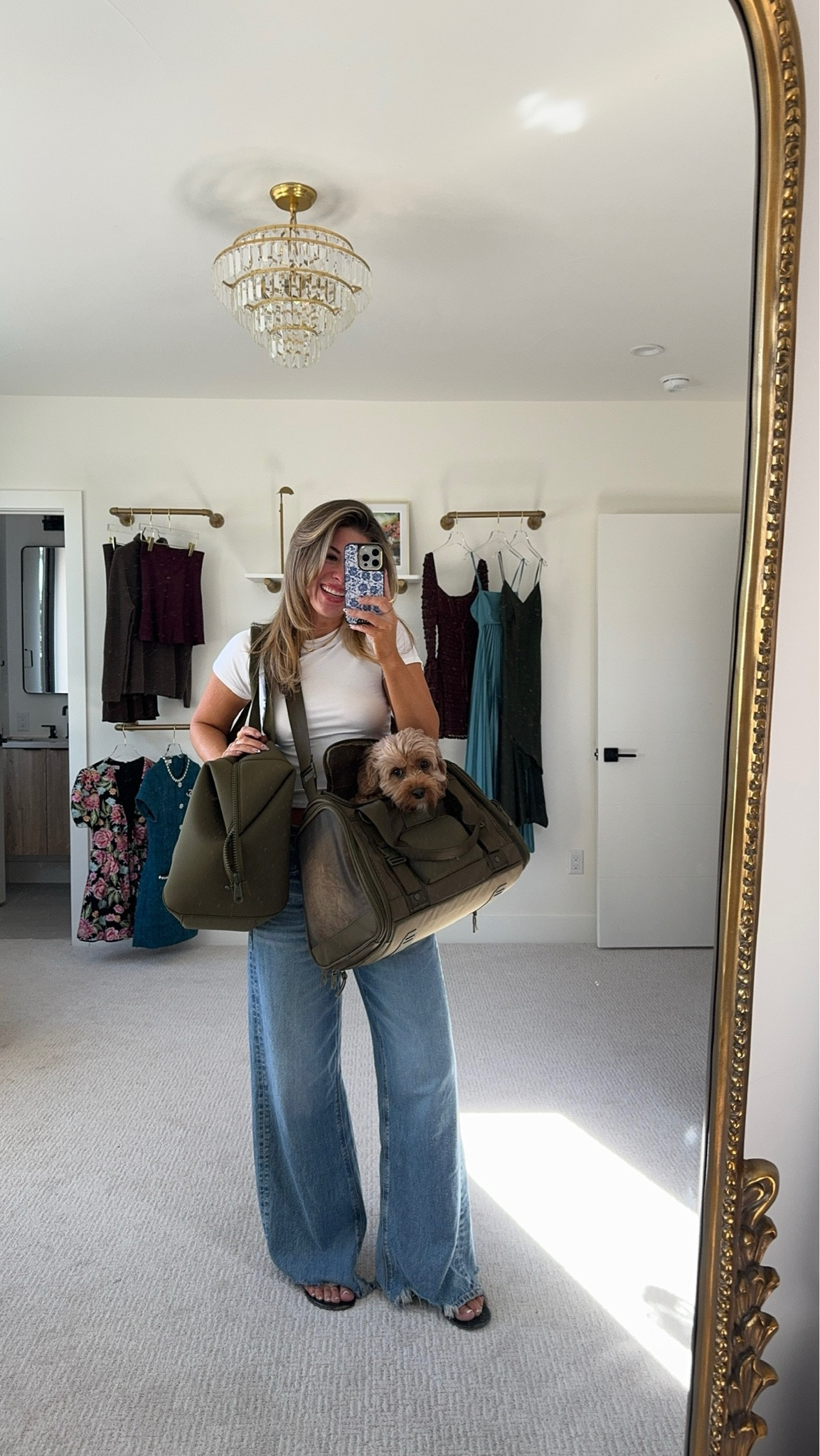 Dange dover pet carrier pet travel bag xl carry on duffel bag travel
essentials 25% off with my code

Use code: emerson25

#LTKItBag #LTKTravel #LTKStyleTip