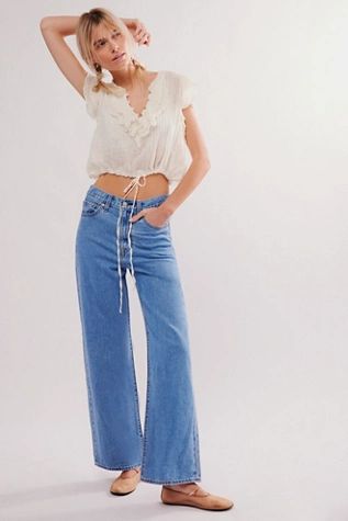 Levi's Ribcage Wide-Leg Jeans | Free People (Global - UK&FR Excluded)