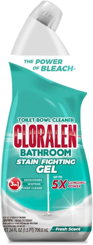 Cloralen - Toilet Bowl Cleaner Liquid Gel - Household Bathroom Cleaner With 5X Clinging Bleach Po... | Amazon (US)