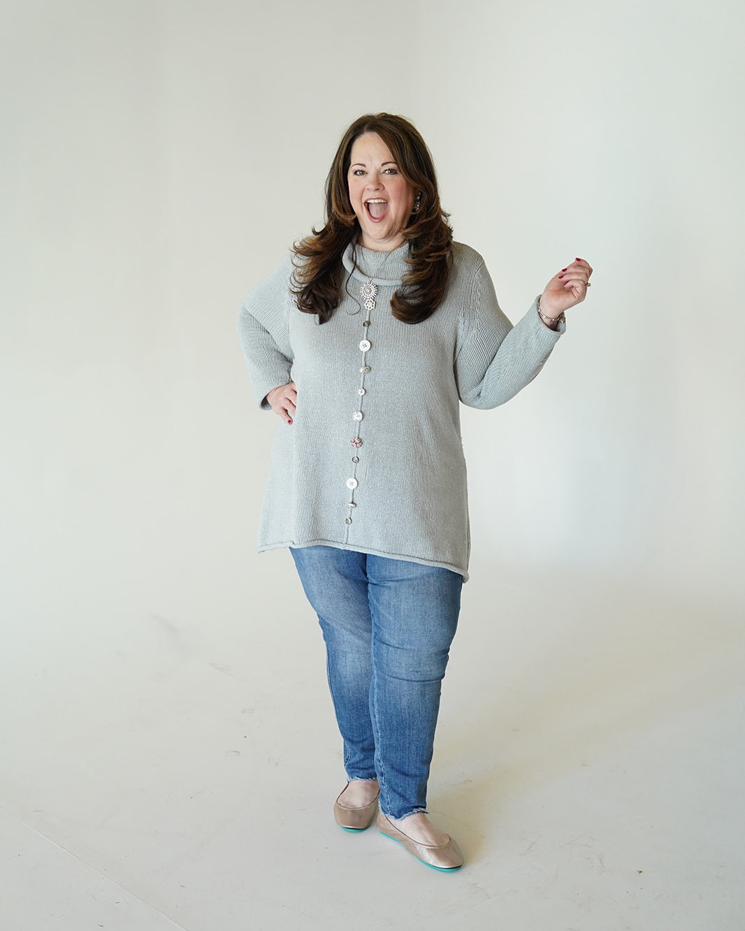 There are pieces in your closet that feel like a moment… and then there are pieces that become a staple. This Nordic Nights sweater from Soft Surroundings is absolutely both.

This is my second year with it, and it still looks brand new — no pilling, no stretching, no fading — just beautiful quality and that cozy, elevated feel that never goes out of style. Every time I wear it, I get compliments, and every time I reach for it, it feels like wrapping myself in comfort and confidence.

It’s timeless, flattering, and effortlessly elegant — the kind of sweater you’ll wear season after season and never regret investing in. Truly one of those “worth it” pieces. 🤍

If you’ve been eyeing it… this is your sign.

#SoftSurroundings #NordicNights #CozyStyle #WinterWardrobe #ElevatedBasics

#LTKPlusSize #LTKBeauty #LTKOver40