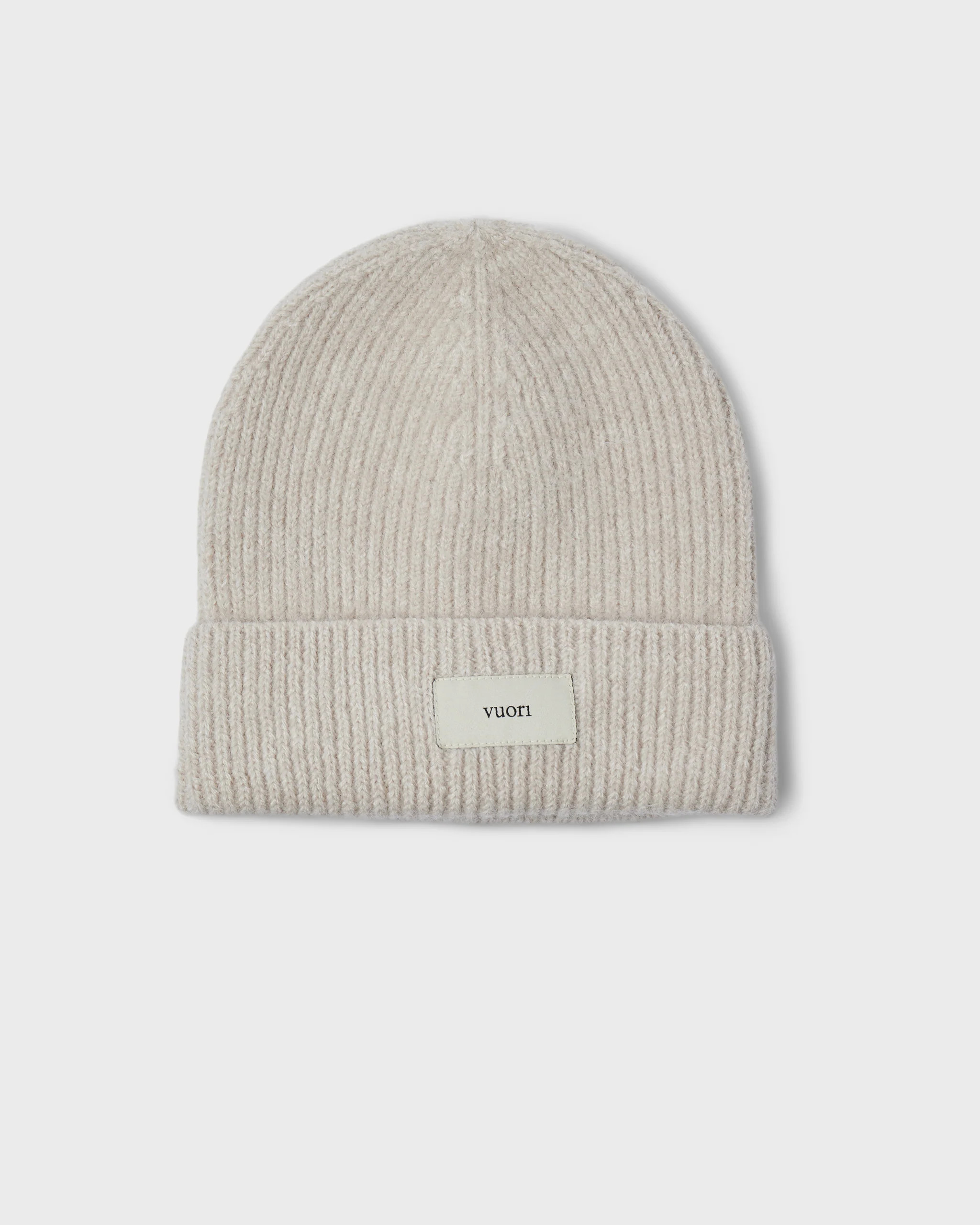 Label Beanie | Natural Heather Ribbed Beanie | Vuori | Vuori Clothing (US & Canada)