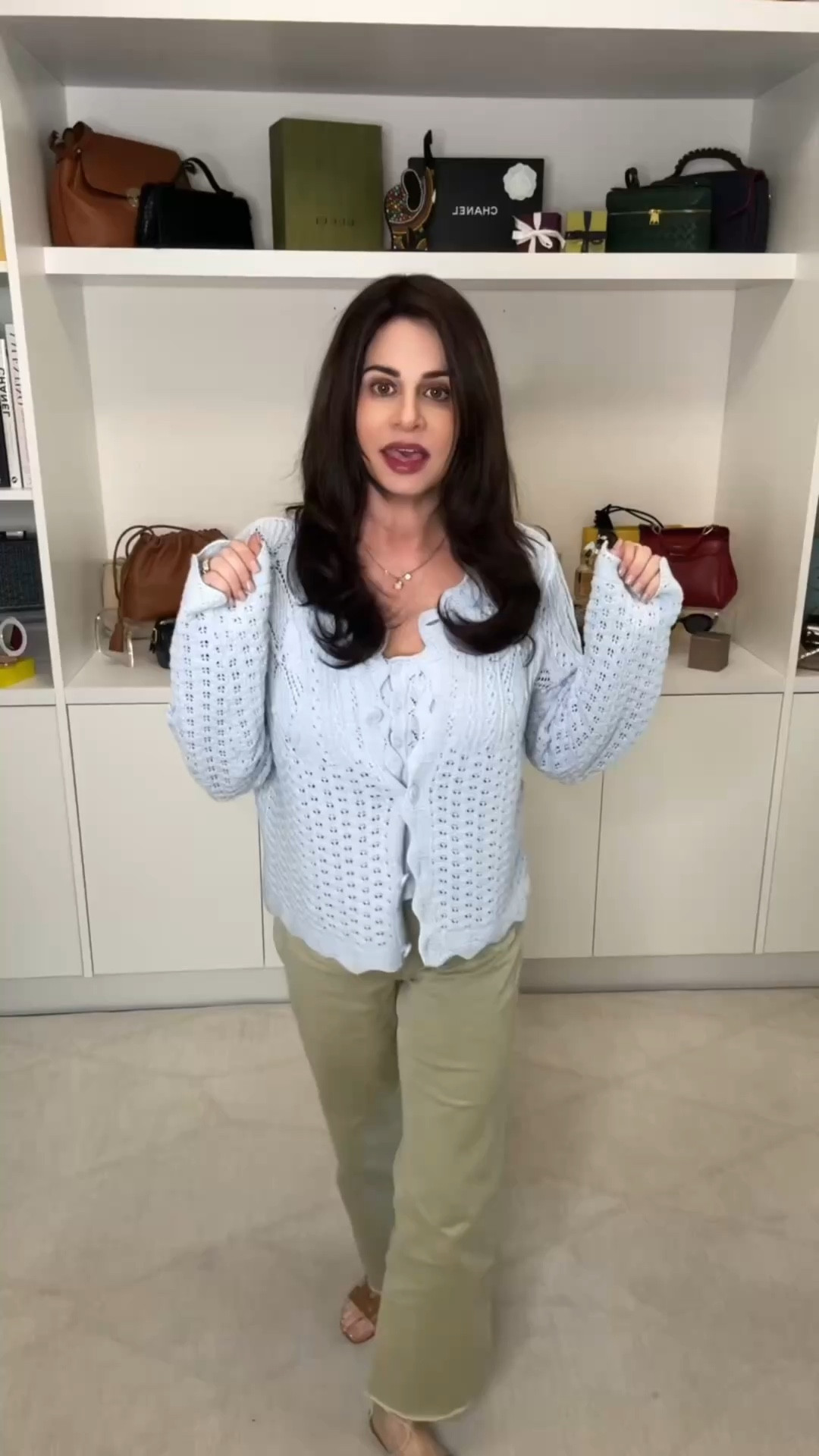 This cardi and cami are sold separately and are so well made. The crochet with scalloping is so pretty. Wearing a sm cami and a medium cardigan. Could have sized down but wanted a bigger cardi. #springlook #crochettop 

#LTKOver40 #LTKSaleAlert #LTKootd