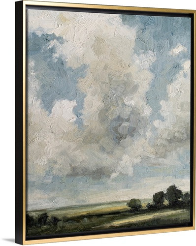 Gathering Clouds Stretched Canvas, Gold Floating Frame | Great Big Canvas - Dynamic
