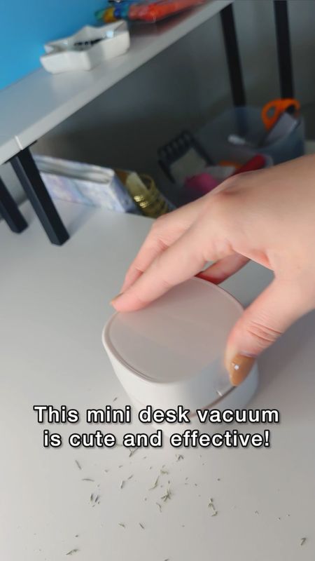 This is mini vacuum is perfect for little clean ups around the office. I love using on my desk because it picks up pencil shavings, dust and little pieces of paper. Find it on Amazon, it’s discounted to an affordable price! #minivacuum #Desksupplies #office #officefinds #finditonamazon #HomeFinds #cleaningsupplies 

#LTKGiftGuide #LTKhome #LTKVideo