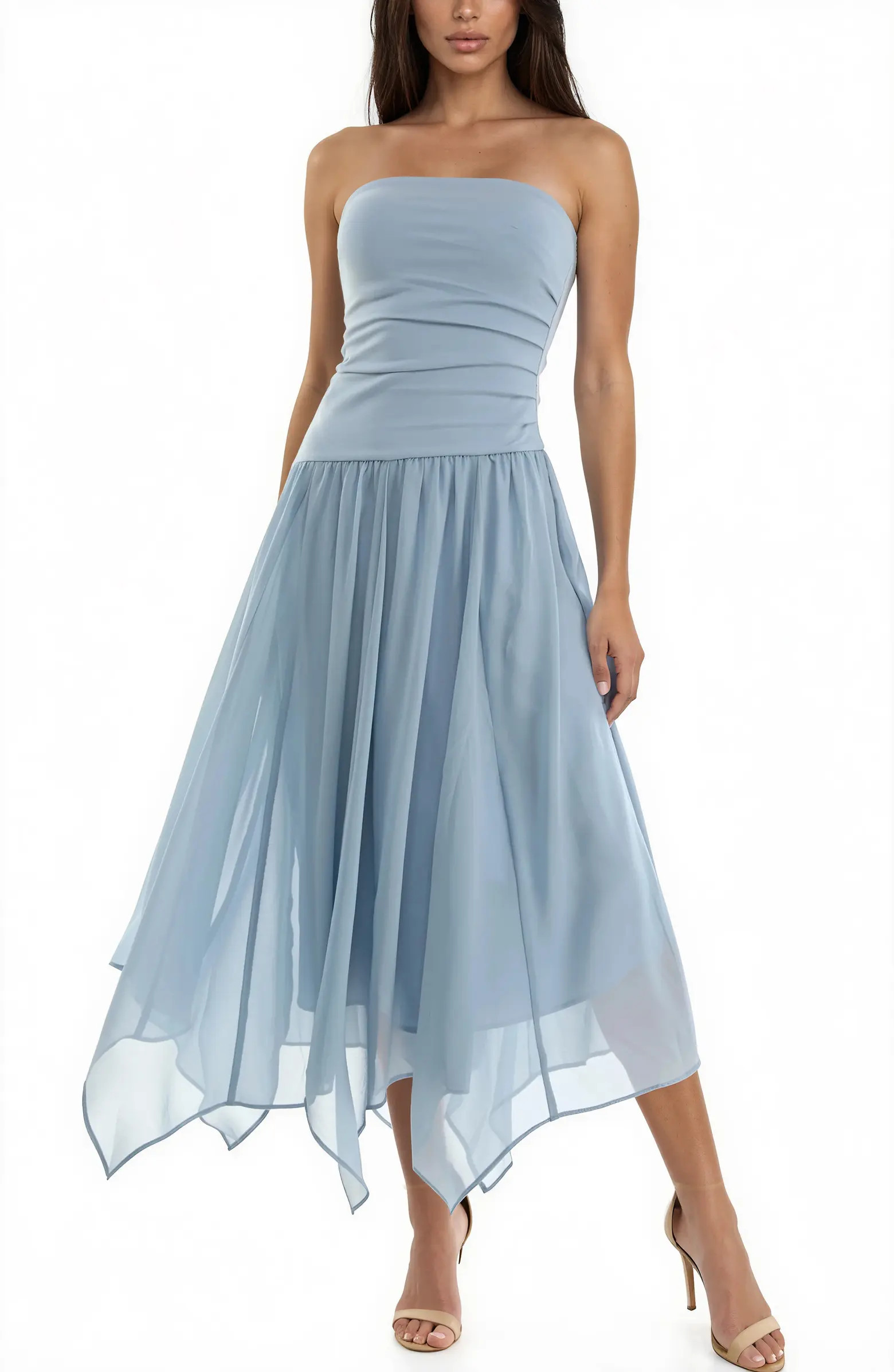 Socialite Mixed Media Strapless Gown | Nordstrom | Nordstrom