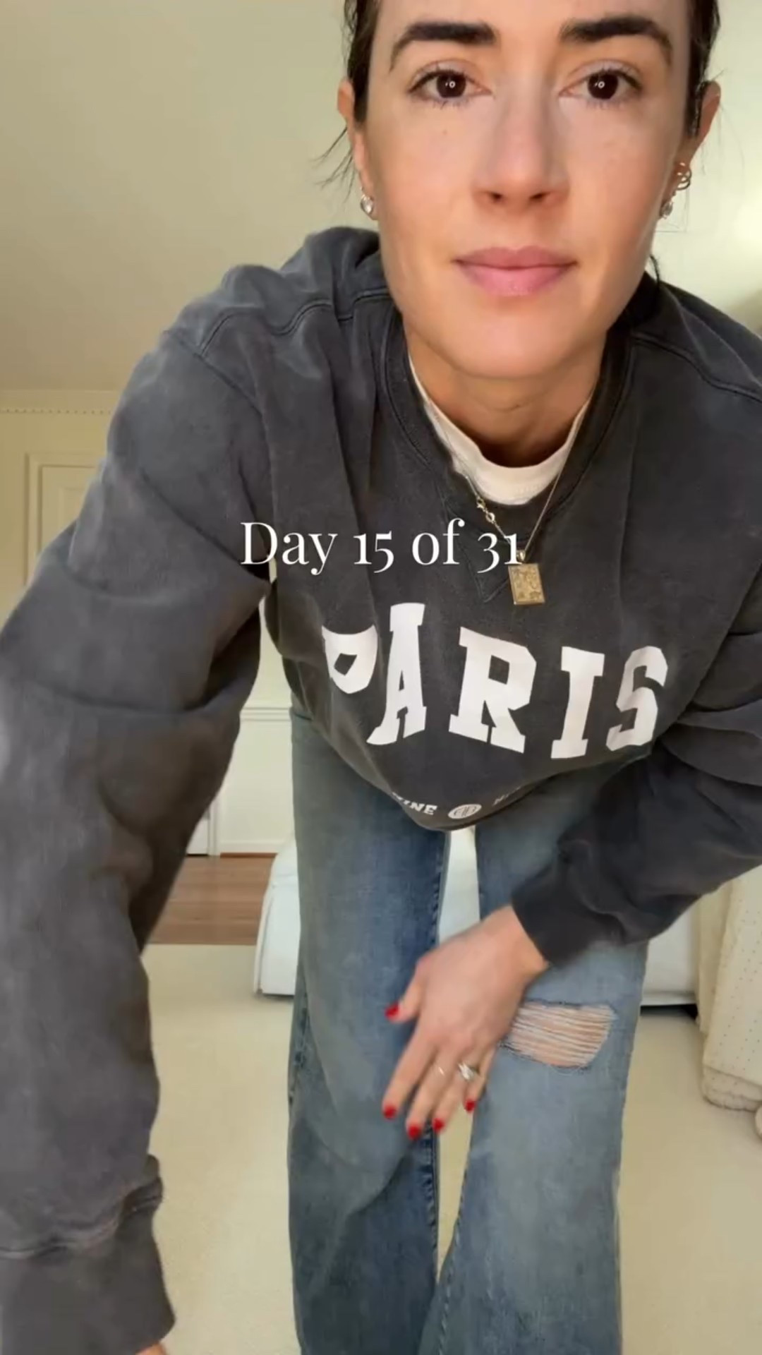 Day 15: Doctor appointment fit — light wash denim, sneakers, and an easy sweatshirt moment 🫶🏻

💡 Style note: Try wearing your tee backwards so the neckline peeks out more — it gives that layered look a little extra polish without any effort 

#DenimStyle #EverydayStyle #MomStyle #OOTD #StyleHack #StylistTip #EasyOutfit #EffortlessStyle #CasualChic #FallStyle #RealLifeStyle #DenimOutfit #StyleTips #FashionStylist #StyleInspo

#LTKSeasonal #LTKFamily #LTKFindsUnder100