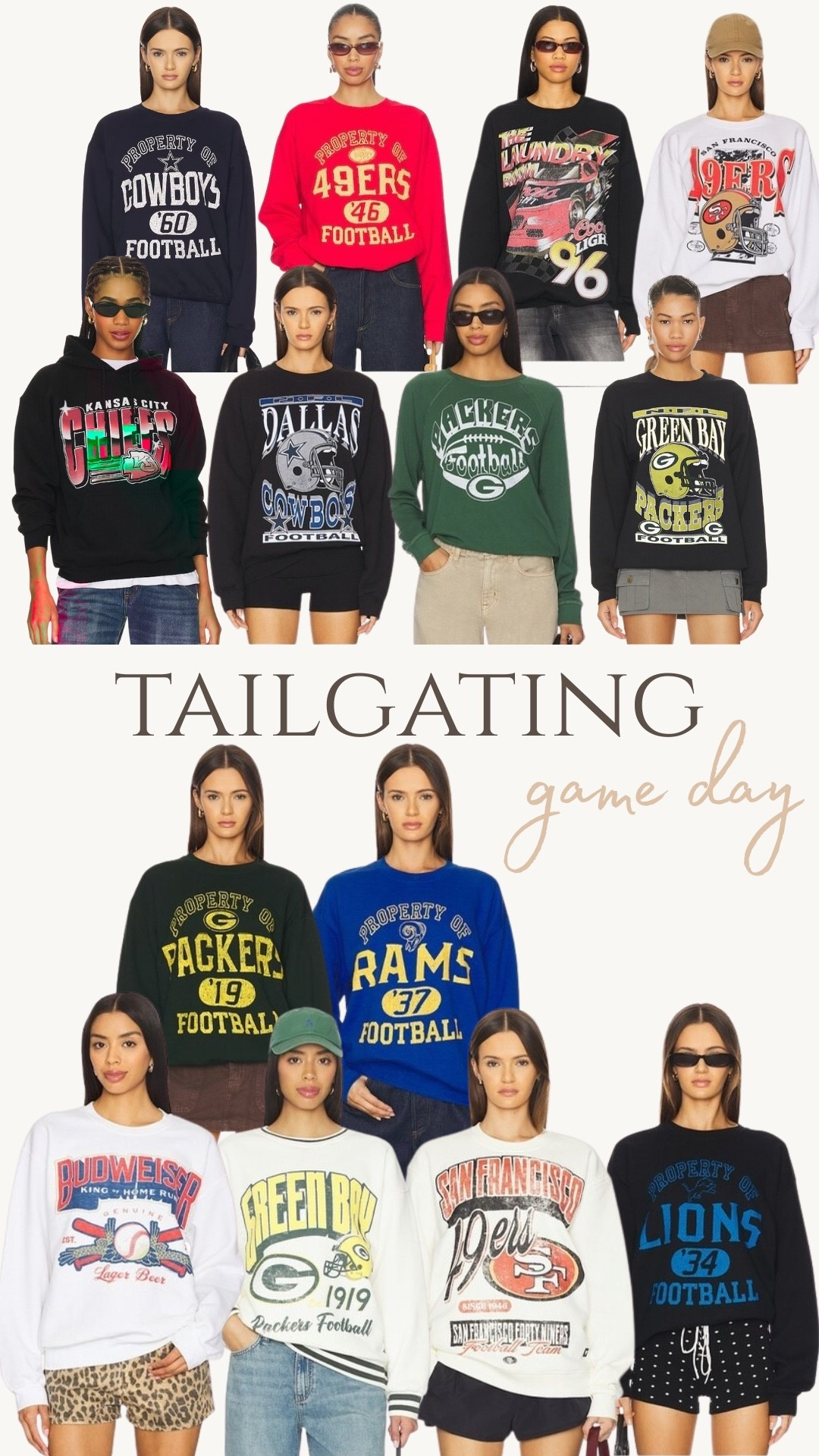 Tailgating looks from Revolve 

#gameday #tailgate #tahirt #hoodie #sweatshirt 

#LTKStyleTip #LTKActive #LTKFindsUnder100