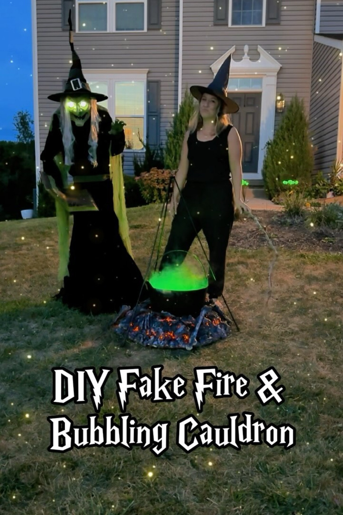 Easy DIY Fake Fire & Bubbly Cauldron 🔥

This $4 can of foam insulation makes for a super spooky fake fire.  Add in some orange lights and it looks so realistic. 

I ended up adding some skeleton bones in the fire for even more spookiness 👻

📌 Comment “FIRE” for steps and supplies! 

I bought the Witch & supplies to make the fire from @loweshomeimprovement 

#LowesPartner