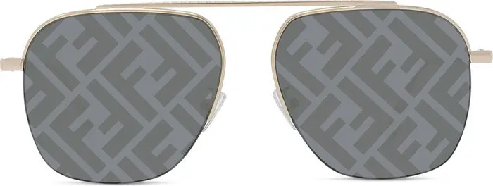 Fendi 57mm Navigator Print Sunglasses | Nordstrom | Nordstrom