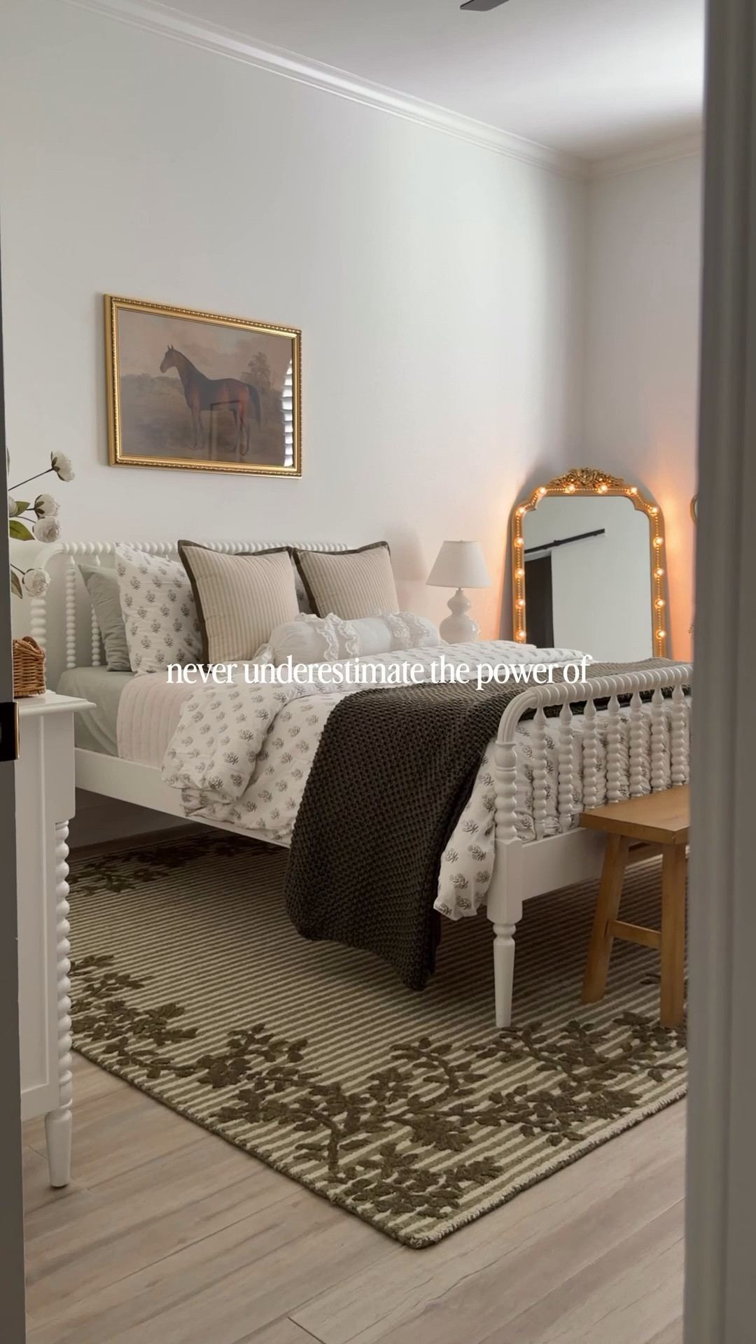 I transformed Bristol’s blue room into a cozy little retreat, and the rug was the piece that brought it all together. 🤎

The new Winsley Rug in Olive/Ivory from @magnolia by @joannagaines x @loloirugs adds so much warmth and character, and the coordinating Meredith pillows complement it perfectly.

The newest Magnolia Home collection officially launches TODAY! ✨

#MagnoliaHome #LoloiRugs #BedroomMakeover #GirlsBedroom #CozyBedroom #BedroomInspo #RoomReveal