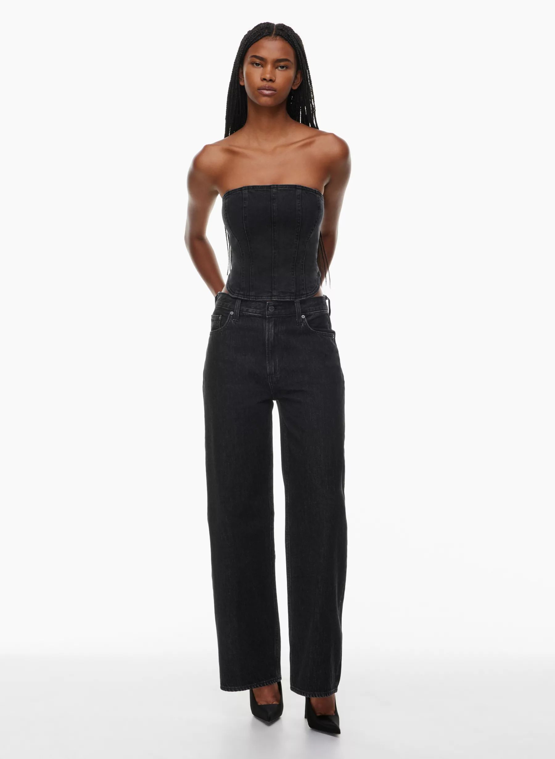 THE '90S LO-RISE BAGGY WIDE JEAN | Aritzia