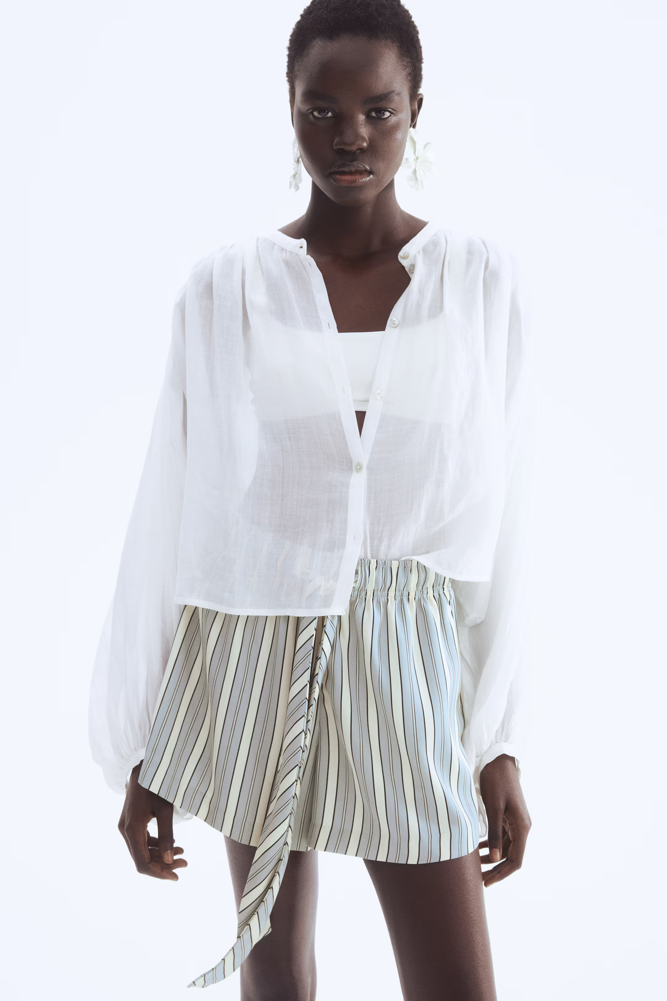 Twill Drawstring Shorts | H&M (US + CA)