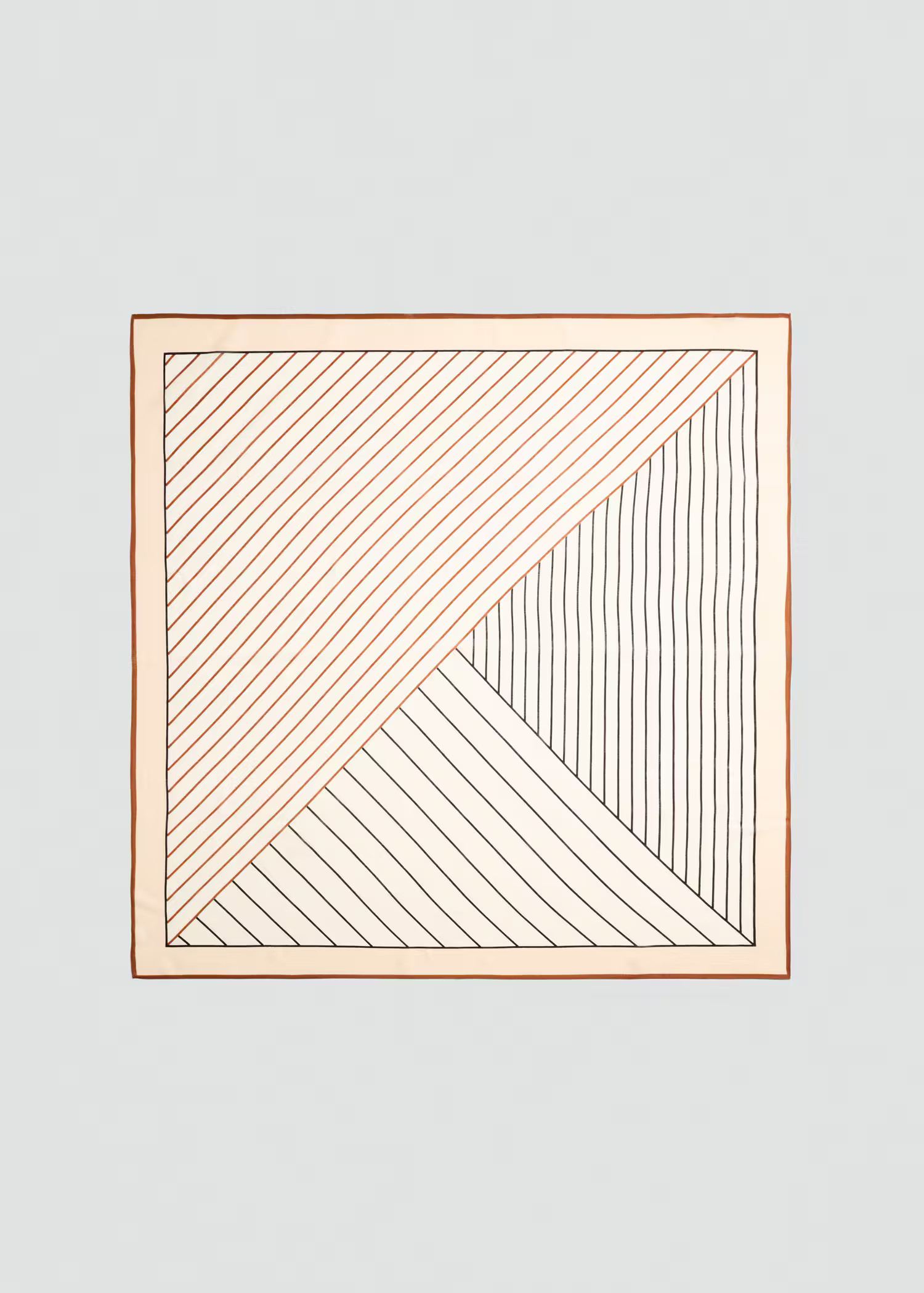 100% wool geometric-print foulard - Women | MANGO USA | Mango (US/MX/AU)