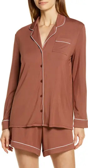 Moonlight Eco Long Sleeve Short Pajamas | Nordstrom